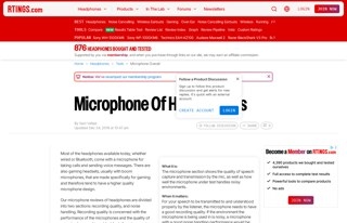 How Headphone Microphones Are Evaluated