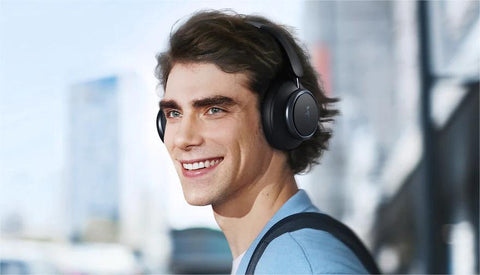 soundcore wireless headphones with sleek black design